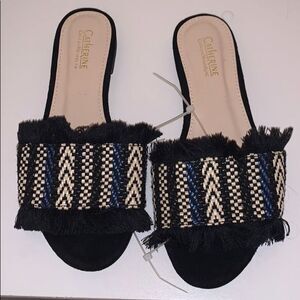Catherine Malandrino Reina Fringe Slides 7.5
